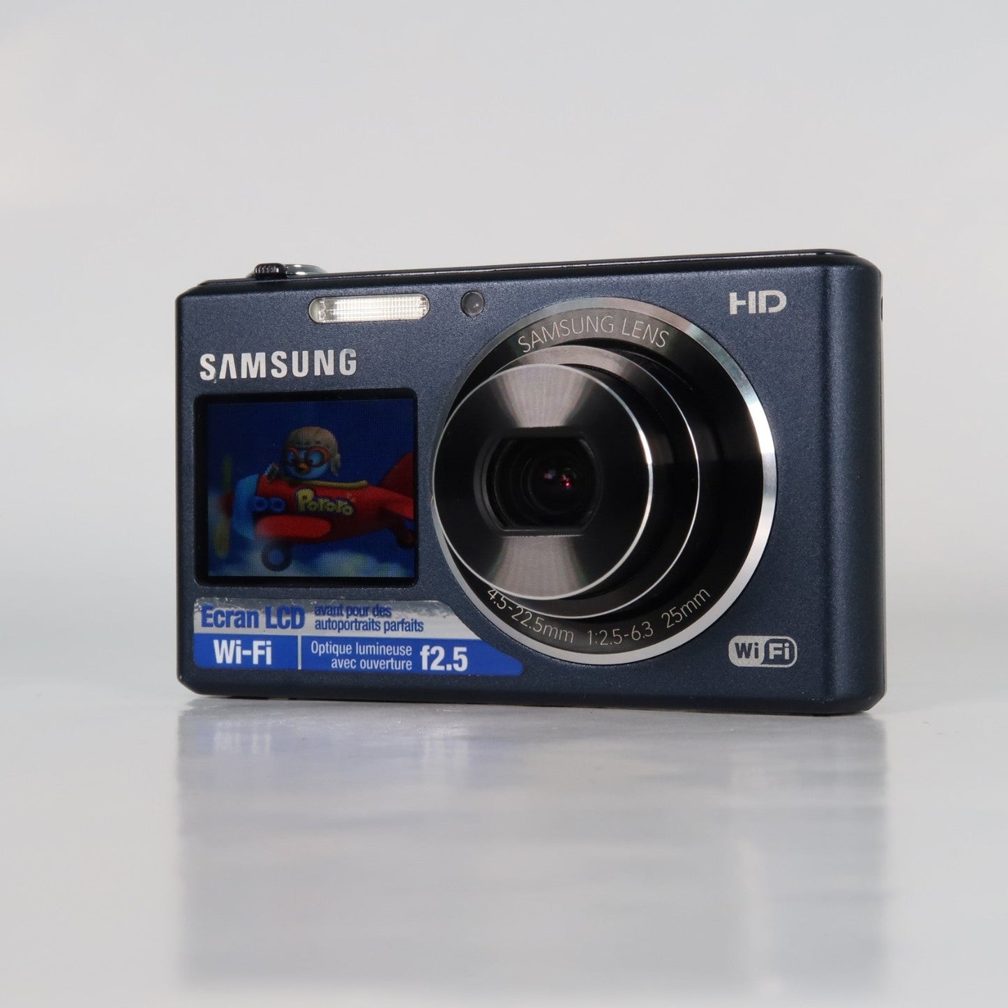 Samung DualView DV150F 16.2MP Digital Camera – Blue – Excellent