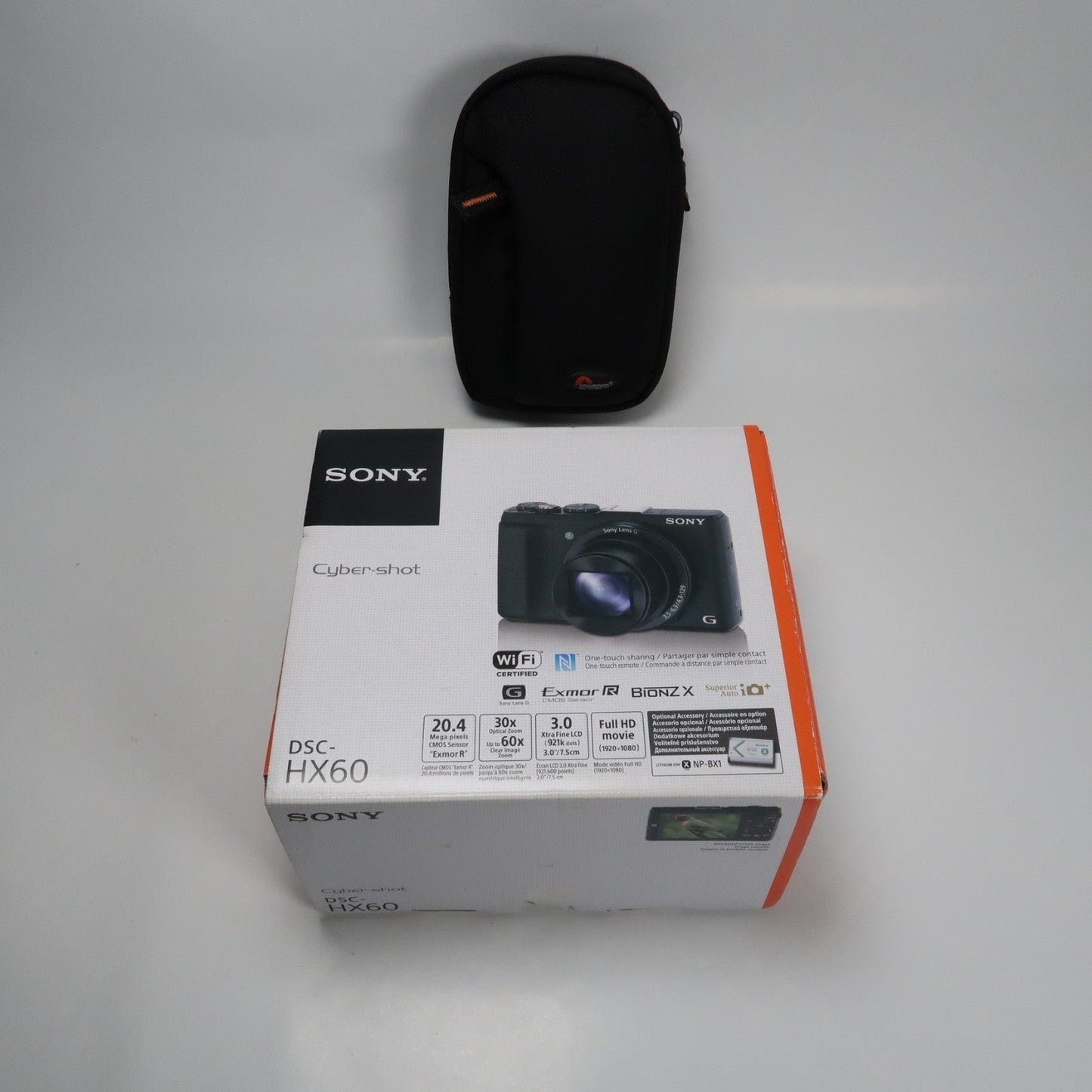 Soney CyberShot DSC-HX60V 20.4MP Digital Camera – Boxed, with Case & 32GB SD Card