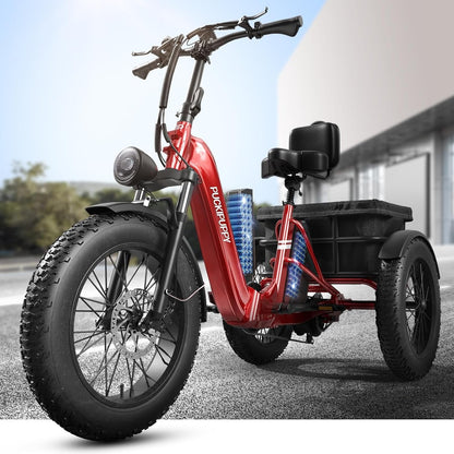 PUCKIPUPPY All-Terrain Electric Trike – Balance, Comfort & Performance