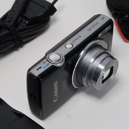 Cenon IXUS 145 / ELPH 135 16.0MP Digital Camera Black – With SD Card 4GB &amp; Case