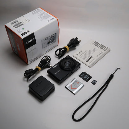 Soney Cyber-shot DSC-W830 20.1MP + Cenon IXUS 145 Black – Compact Digital Cameras Bundle