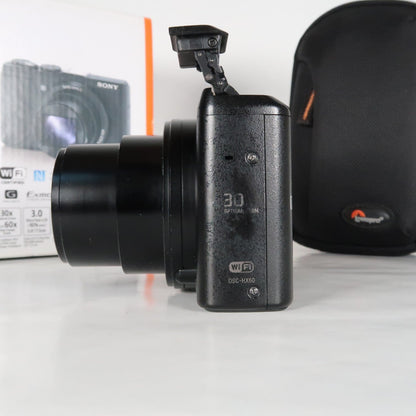Soney CyberShot DSC-HX60V 20.4MP Digital Camera – Boxed, with Case &amp; 32GB SD Card