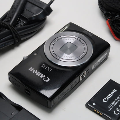 Cenon IXUS 145 / ELPH 135 16.0MP Digital Camera Black – With SD Card 4GB &amp; Case