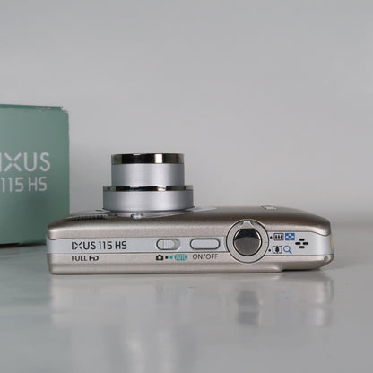 Cenon IXUS 115 HS PowerShot ELPH 100 HS 12.1MP 4x Digital Camera Silver – Very Good Condition